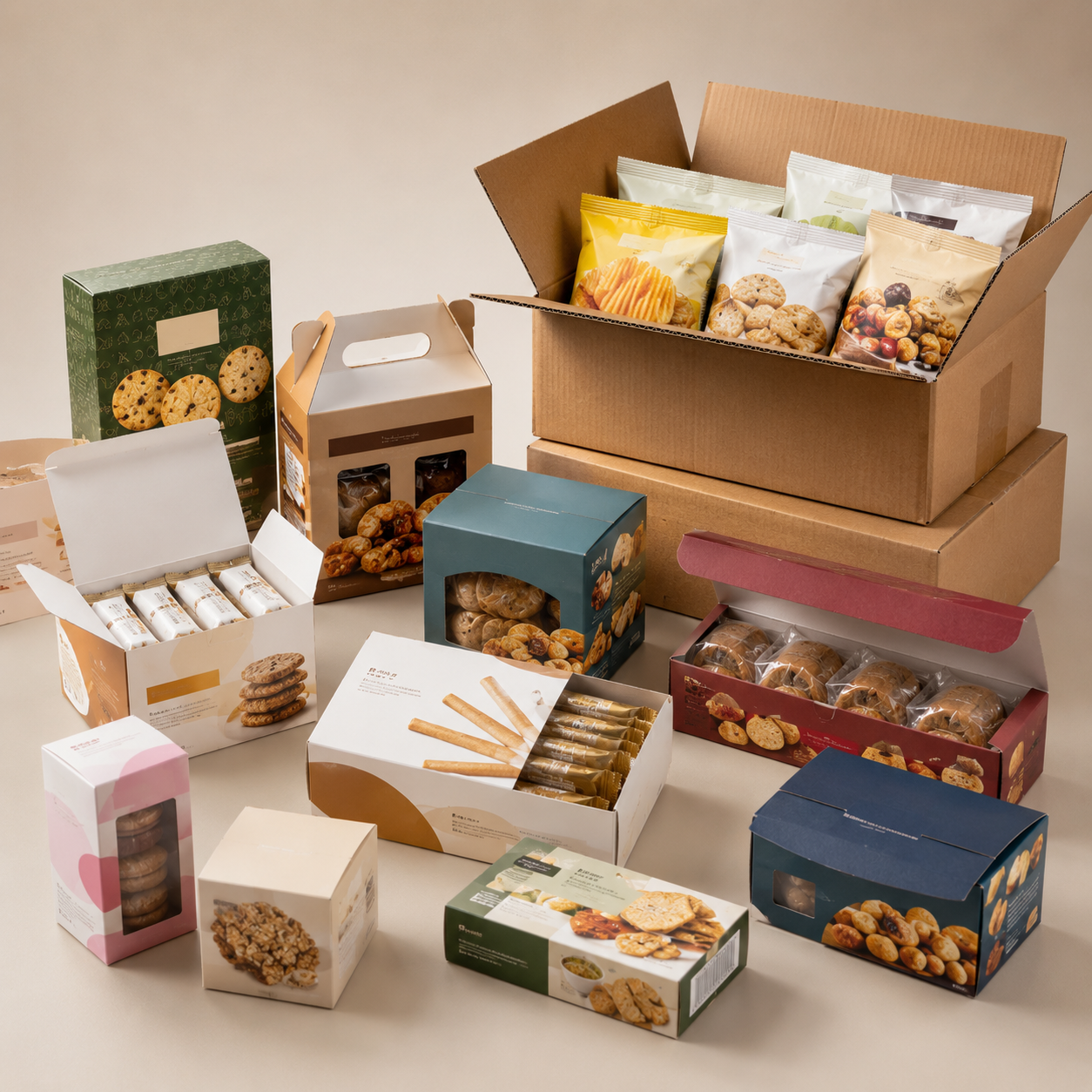 Snacks and processed food packaging