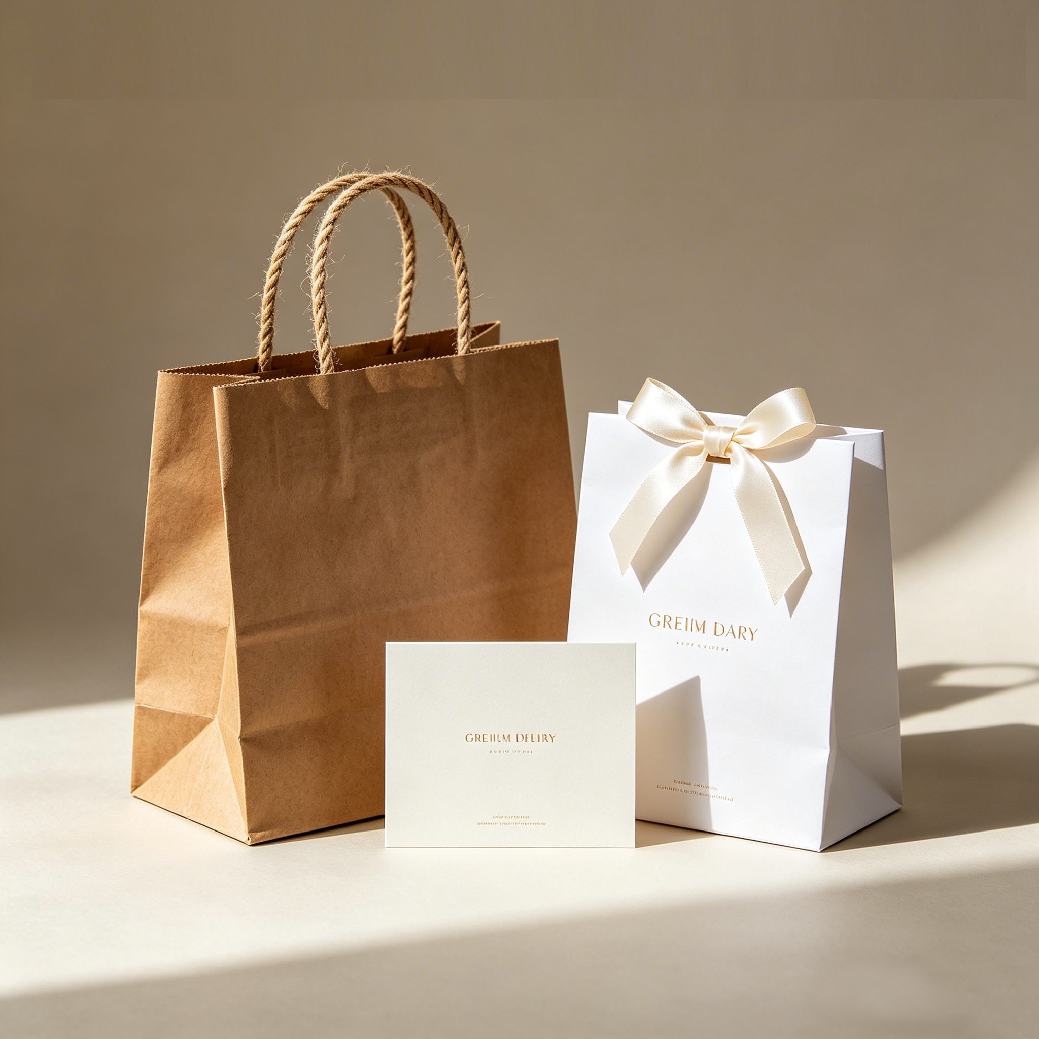 Paper bags and handbags