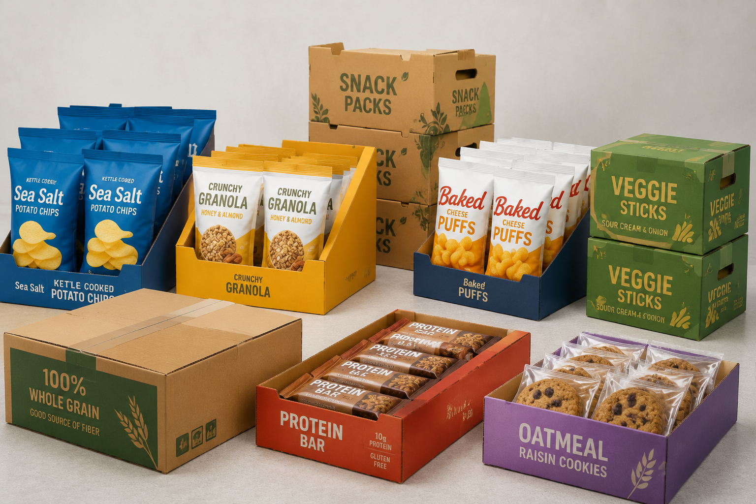 Snacks and processed food packaging application detail